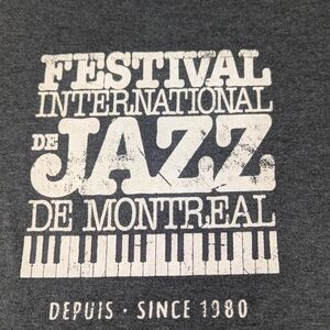 Festival International de Jazz de Montreal Gray T-Shirt Large